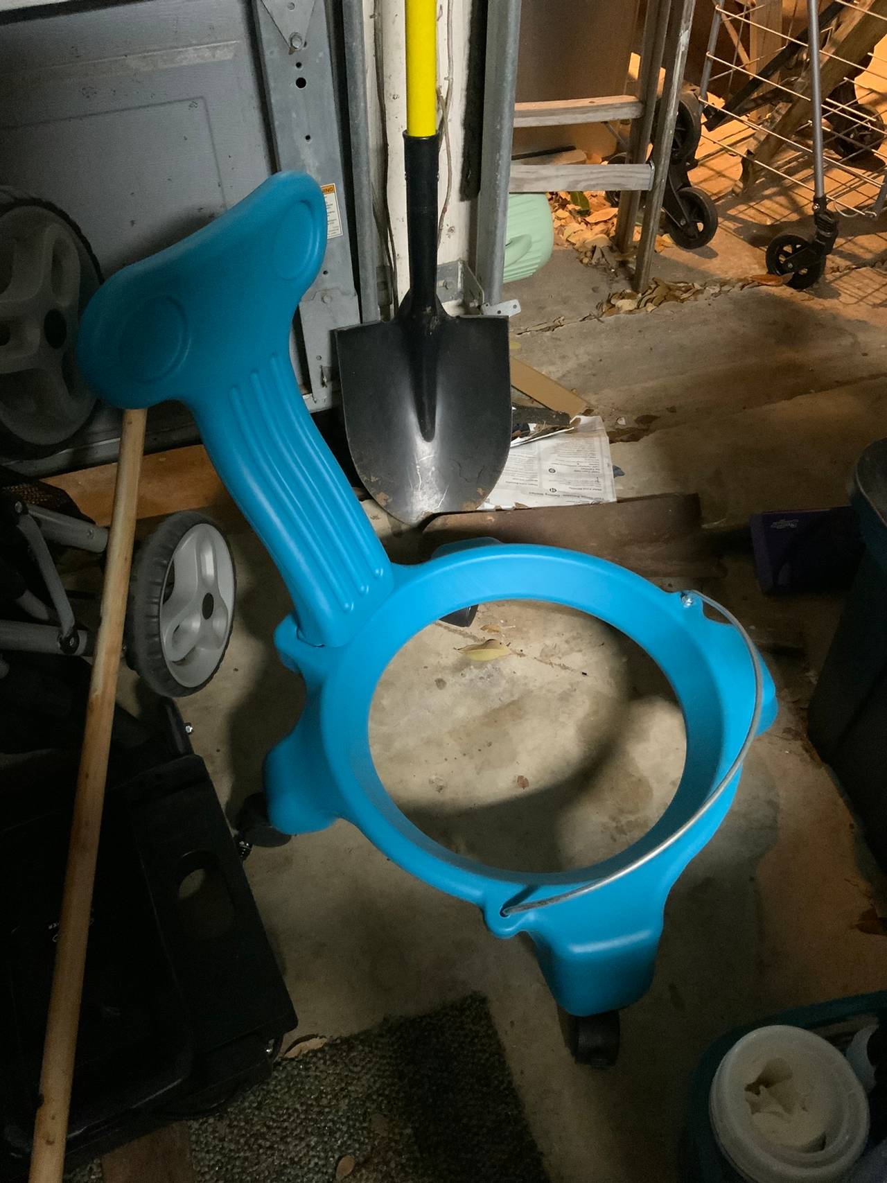 Exercise ball rolling chair (ball not included)