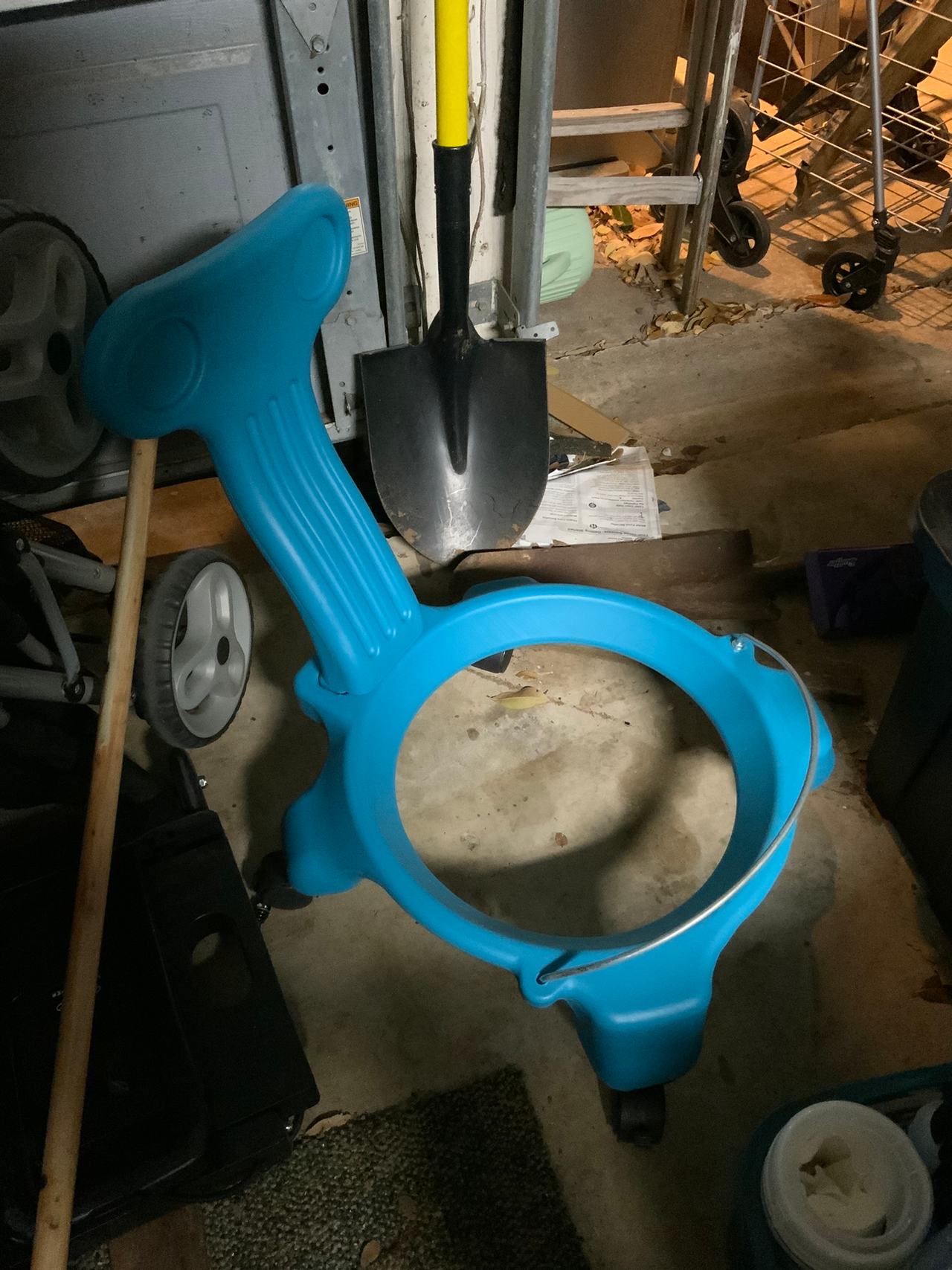 Exercise ball rolling chair (ball not included)