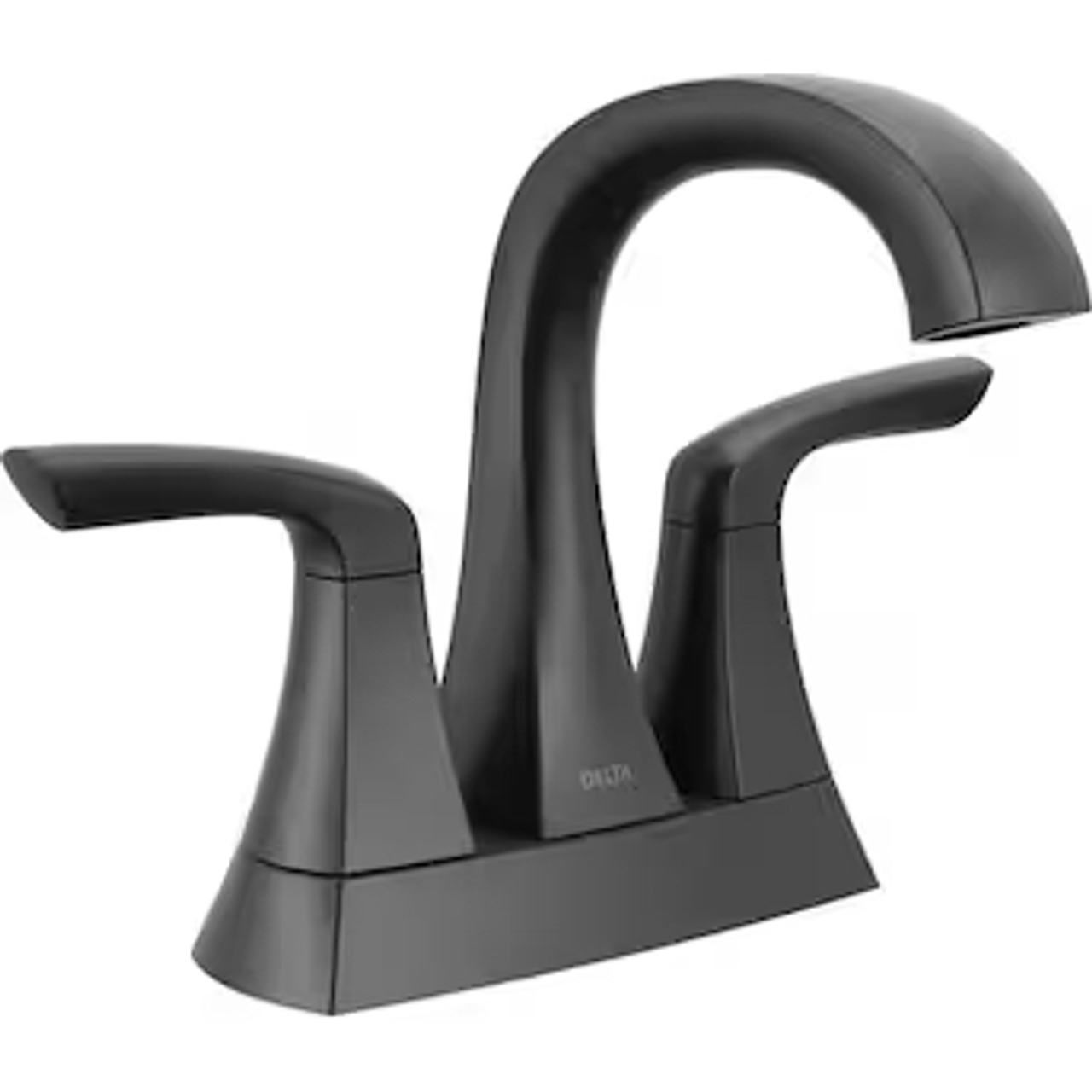 Delta Kayra Centerset Bathroom Faucet in Matte Black