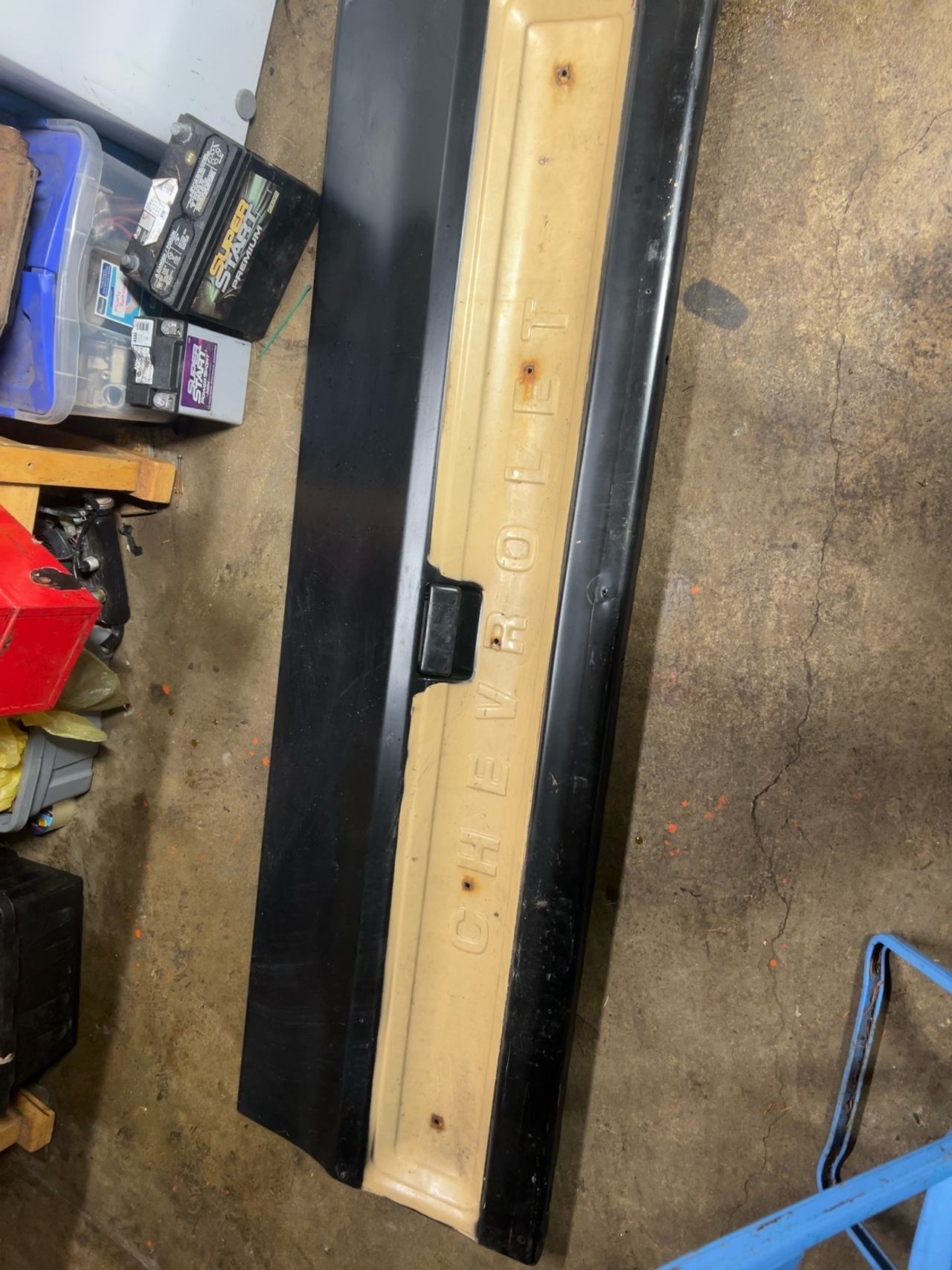 Chevrolet Fleetside Truck Tailgate with Chevrolet Lettering