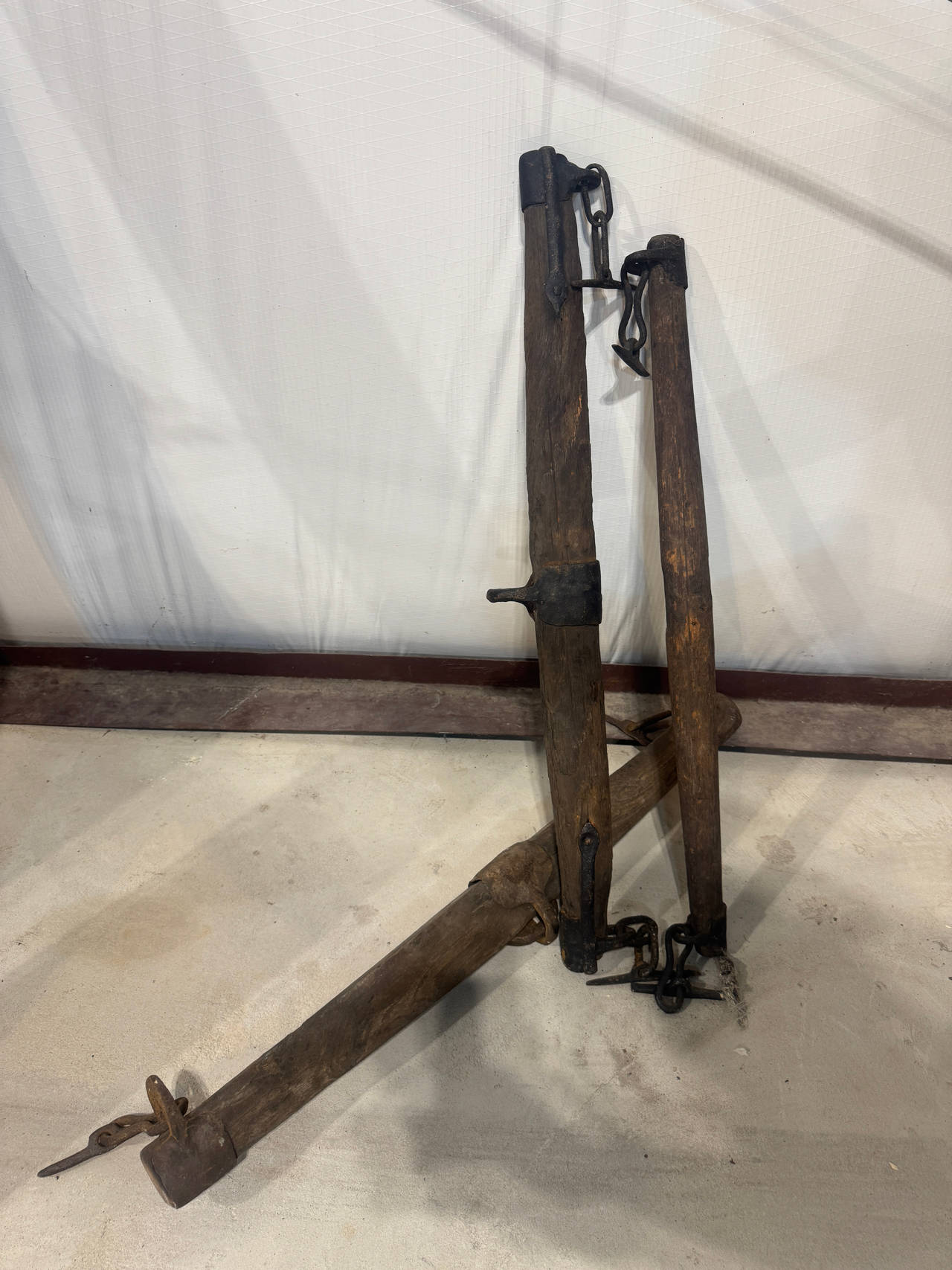 (3) Antique Wooden Horse Yoke Singletree