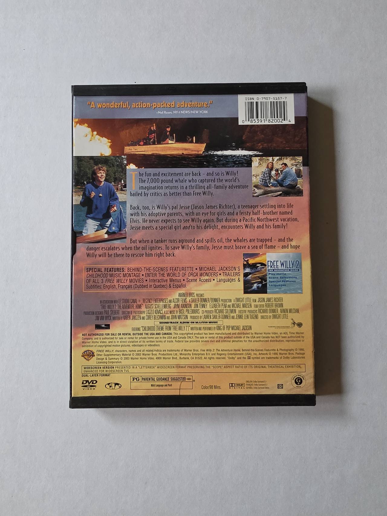 Free Willy 2: The Adventure Home (DVD)