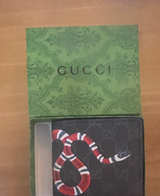 Gucci Kingsnake Print GG Supreme Wallet - Image 1