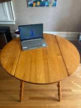 Drop-leaf Wooden Dining Table - Image 3