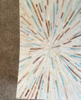 Mother of Pearl Inlay Starburst Accent Table - Image 1