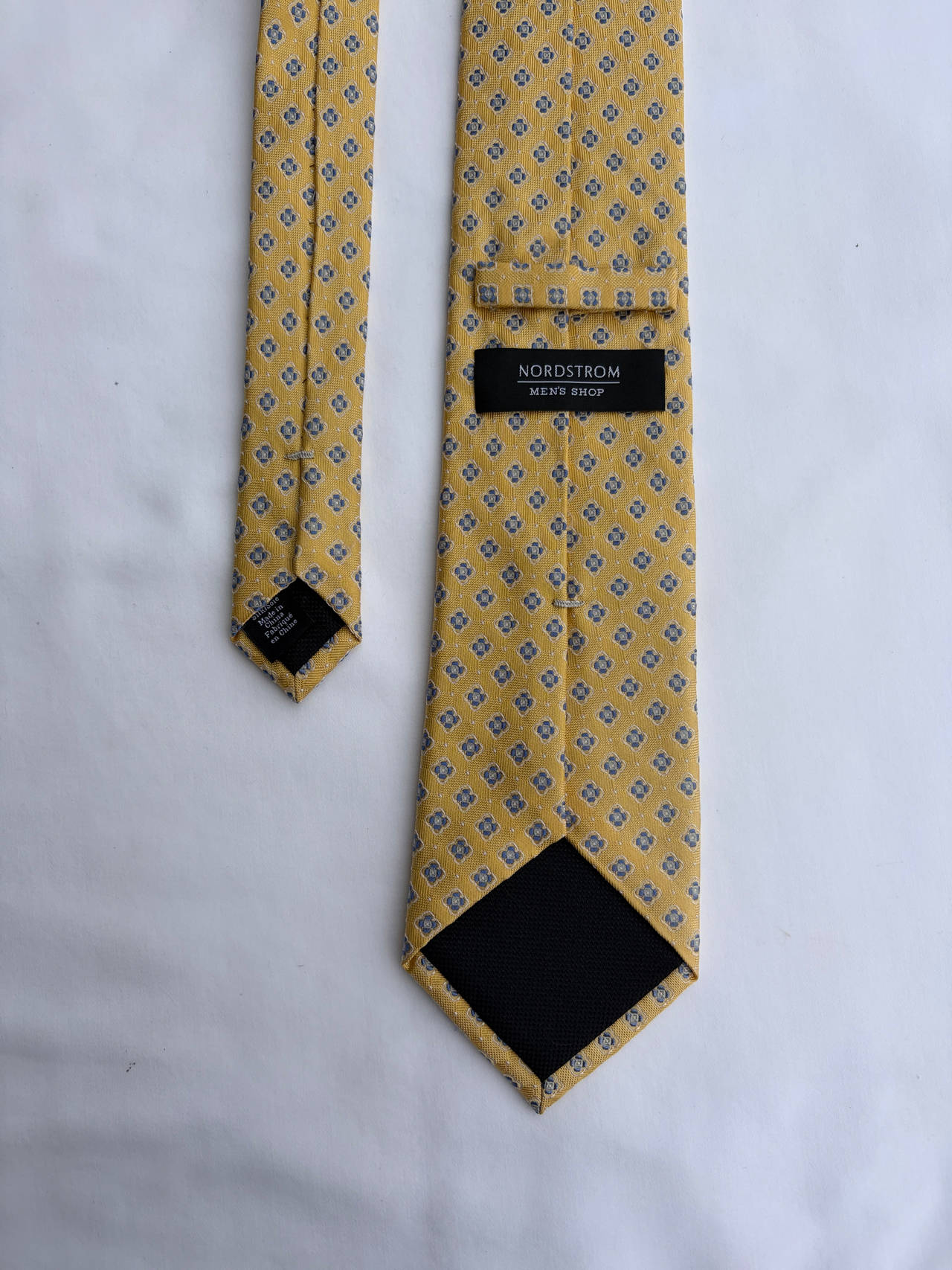 Nordstrom Men's Shop Yellow Silk Medallion Tie