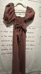 Faithfull the Brand Brown Polka Dot Midi Dress: 4 - Image 4