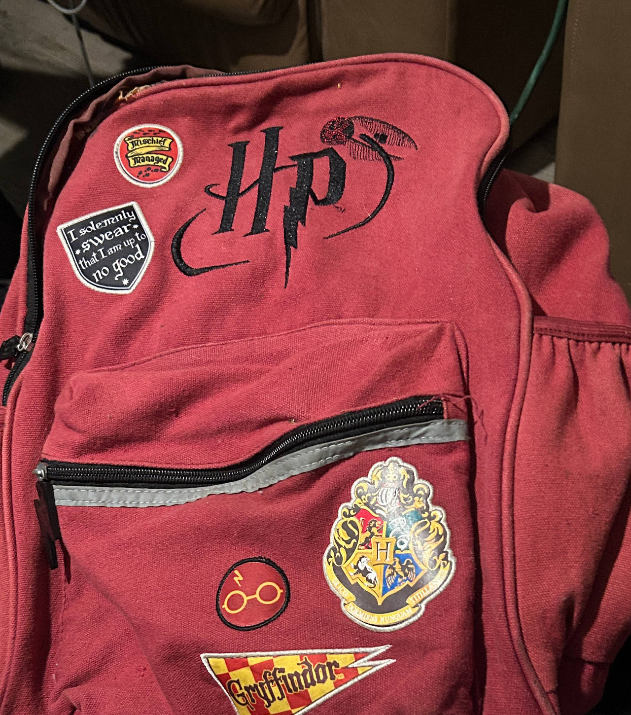 Harry Potter Gryffindor Patch Backpack