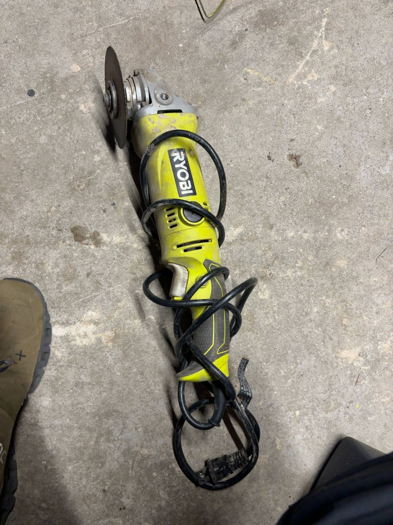 Ryobi AG454 4.5" Corded Angle Grinder