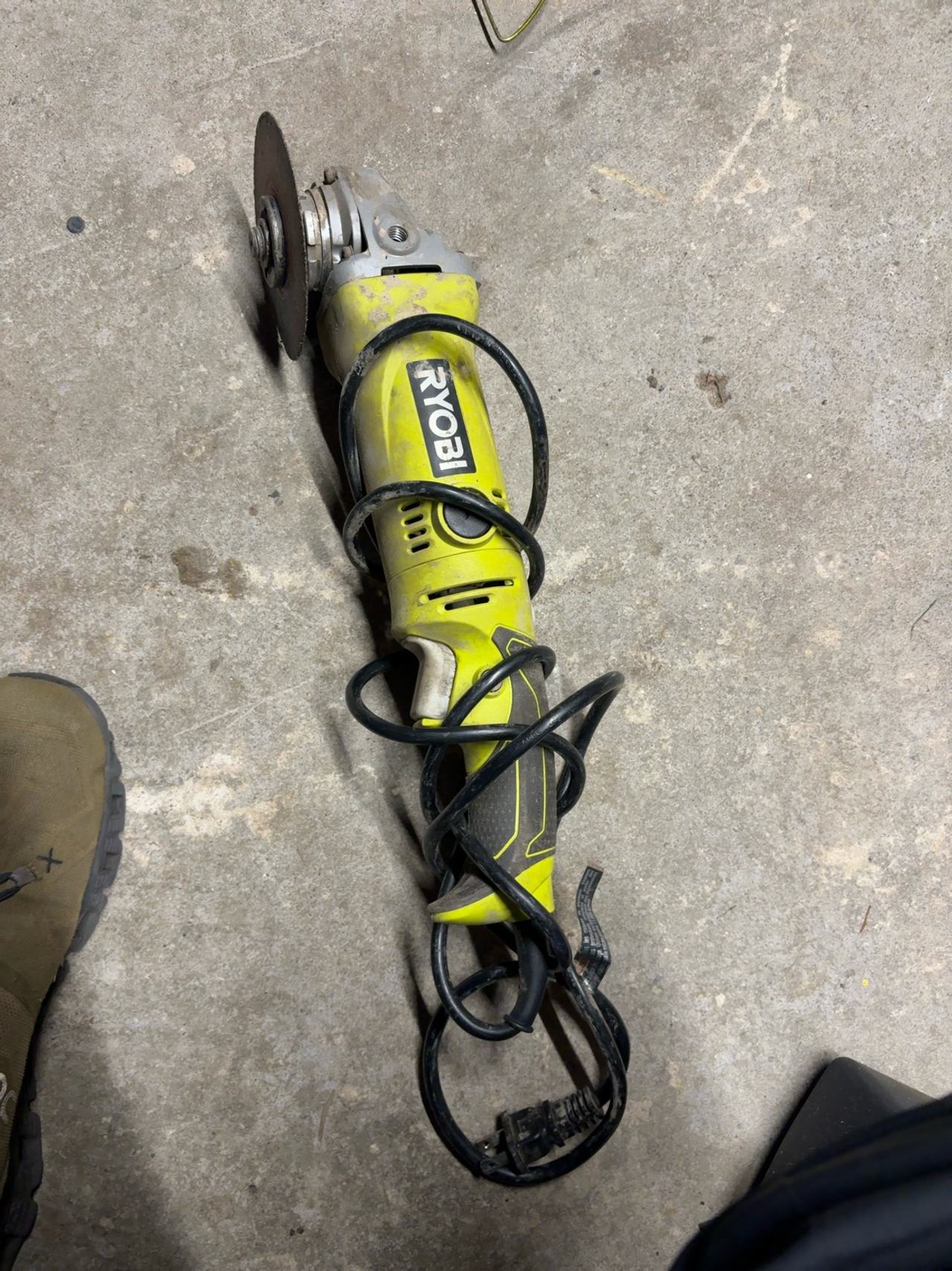 Ryobi AG454 4.5" Corded Angle Grinder