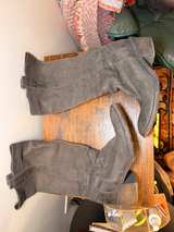 Born Felicia Gray Distressed Suede Knee-High Boots - Image 3
