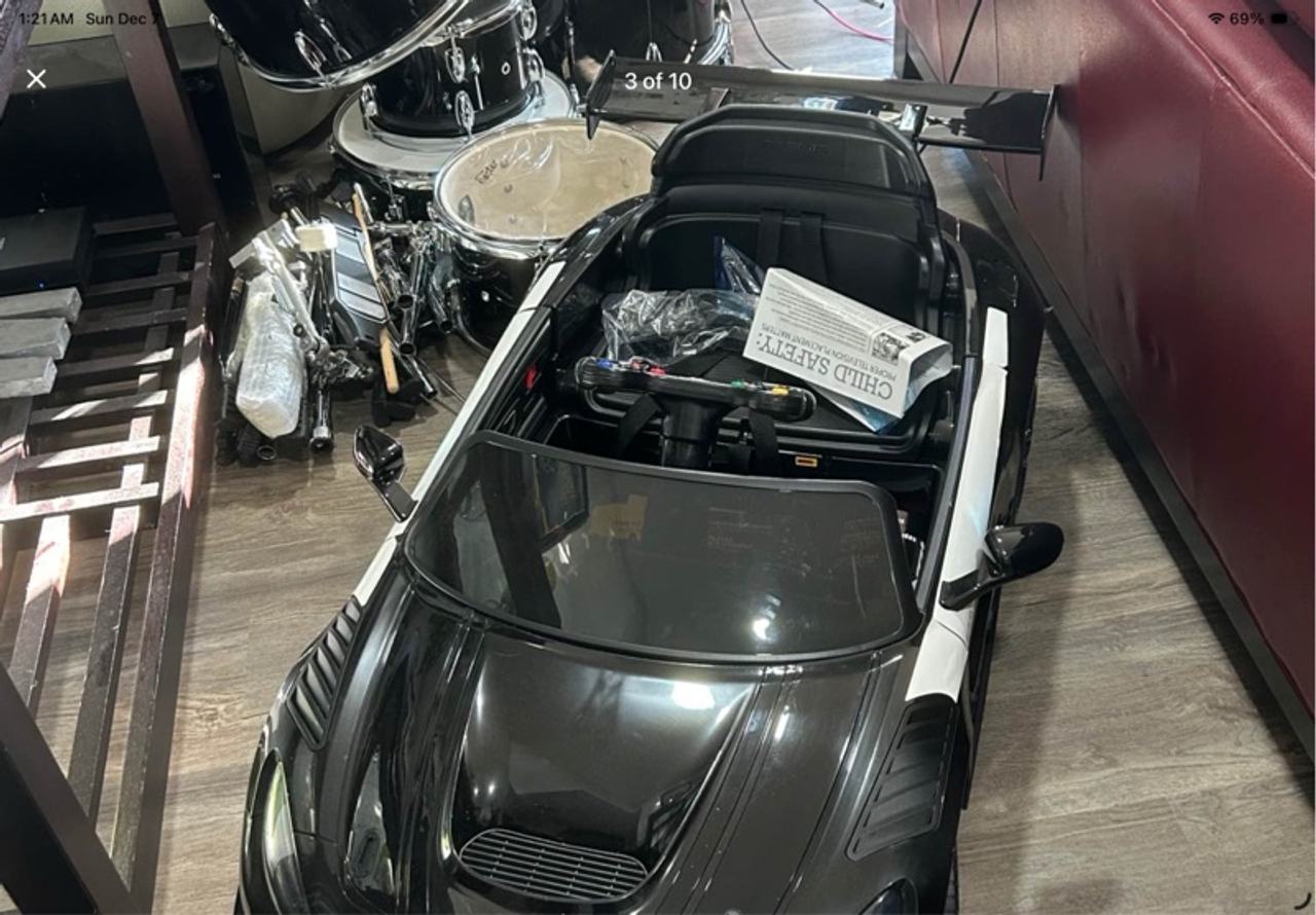 BMW i8 Concept Kids Car Black