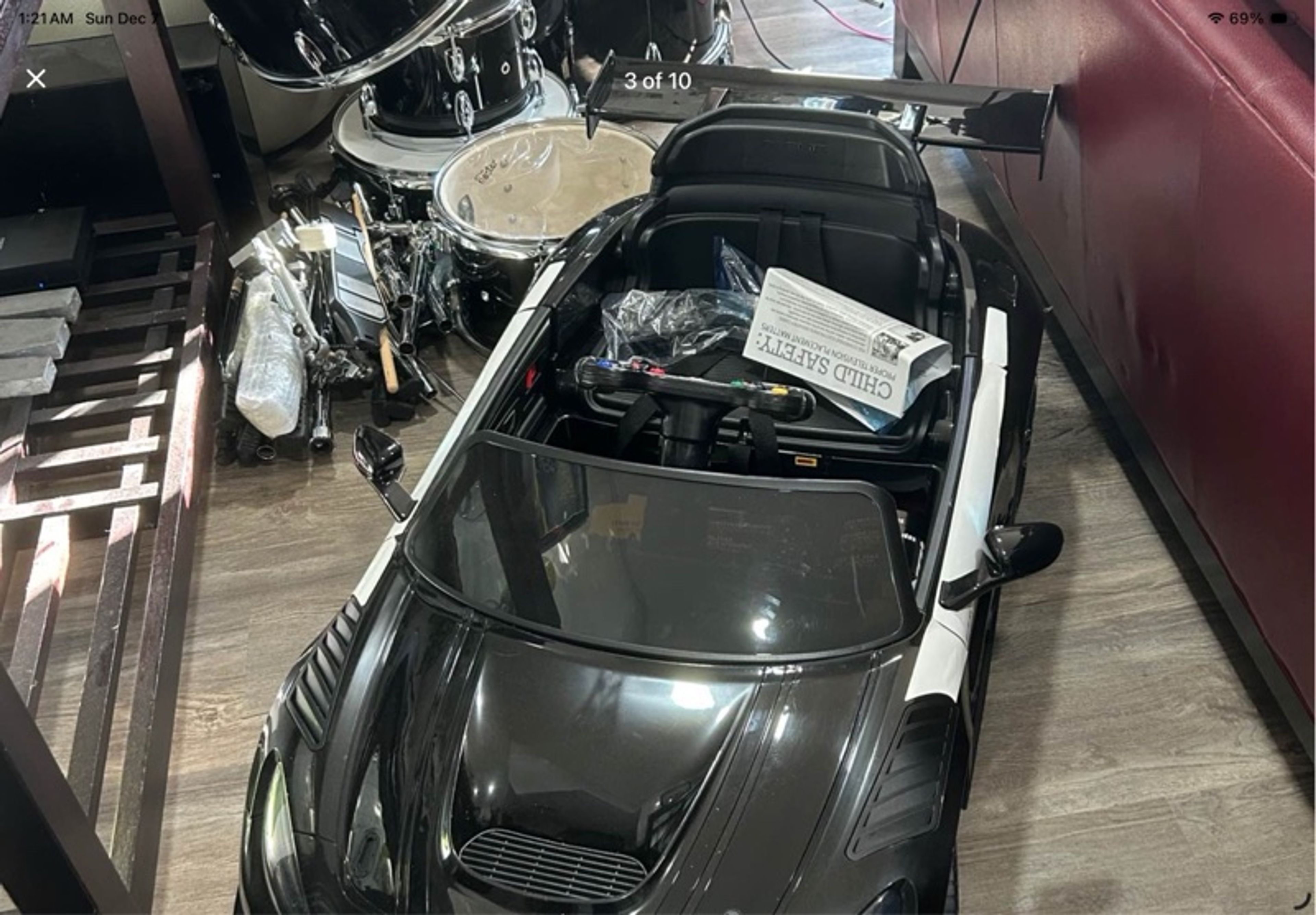 BMW i8 Concept Kids Car Black