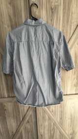 Medium blue Campia Moda Geometric Print Button Down Shirt Mens - Image 3