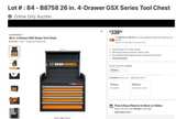 GearWrench 26" 4-Drawer GSX Series Top Tool Chest - Image 3