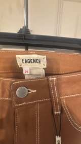 L'AGENCE Margot Coated Jeans with Contrast Stitching - Image 2