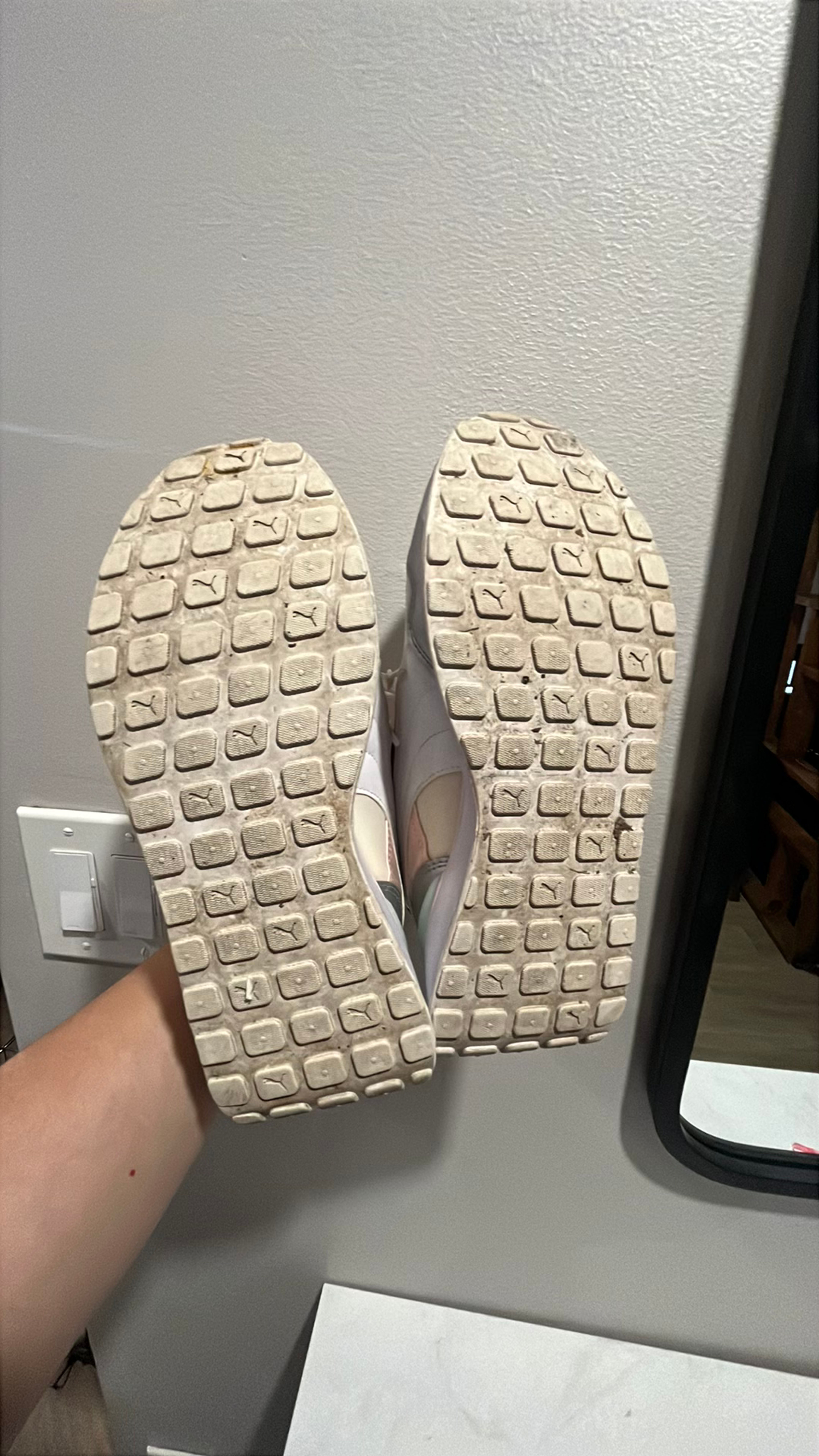 Used Puma Cruise Rider Chrome Women's Sneakers no box roast beige teal white 8.5 - Image 4