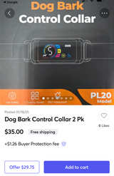 Dog Bark Control Collar PL20 Model - Image 2