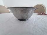 Stainless Steel Punch Bowl with Greek Key Base - Image 3