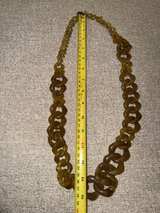 tortoise shell necklace Link Necklace Vintage Classic Costume Jewelry - Image 5