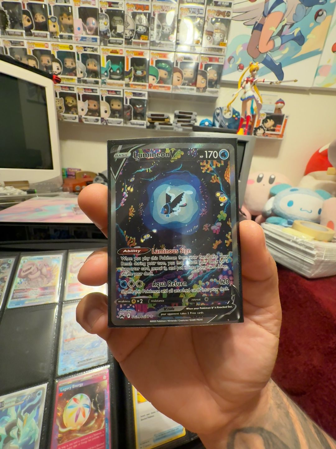 Pokemon Lumineon V Crown Zenith Ultra Rare Alternate Art