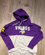 Minnesota Vikings Colorblock Pullover Hoodie - Image 1