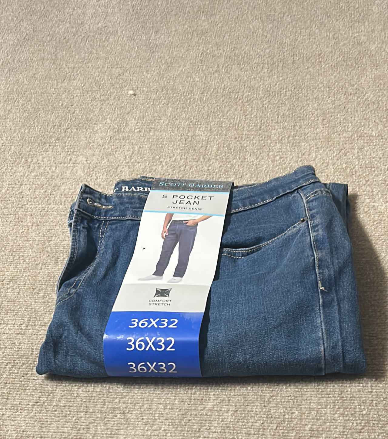 Scott Barber 5 Pocket Stretch Denim Jean