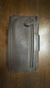 Brighton Brown Pebbled Leather Tri-Fold Wallet - Image 5