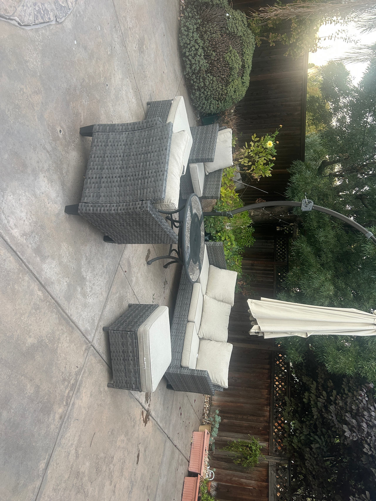 Outdoor Wicker Patio Furniture Set