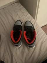 Nike Air Jordan 1 Mid Black Cement Grey/Fire Red - Image 1