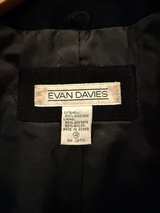 Evan Davies Black Cropped Suede Jacket - Image 3