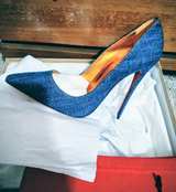 Christian Louboutin So Kate Denim Blue Pump - Image 2