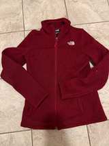 The North Face Maggy Sweater Fleece Jacket Burgundy - Size S - Image 1