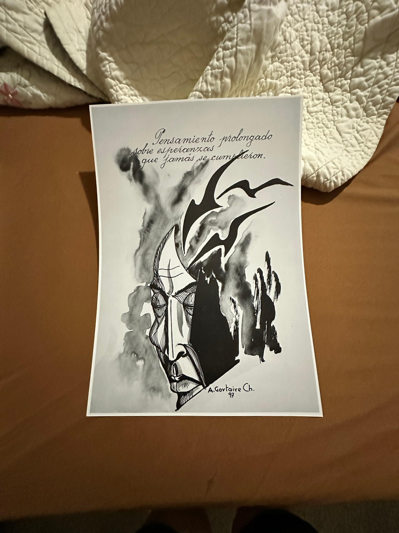 Surrealist Ink Drawing Print