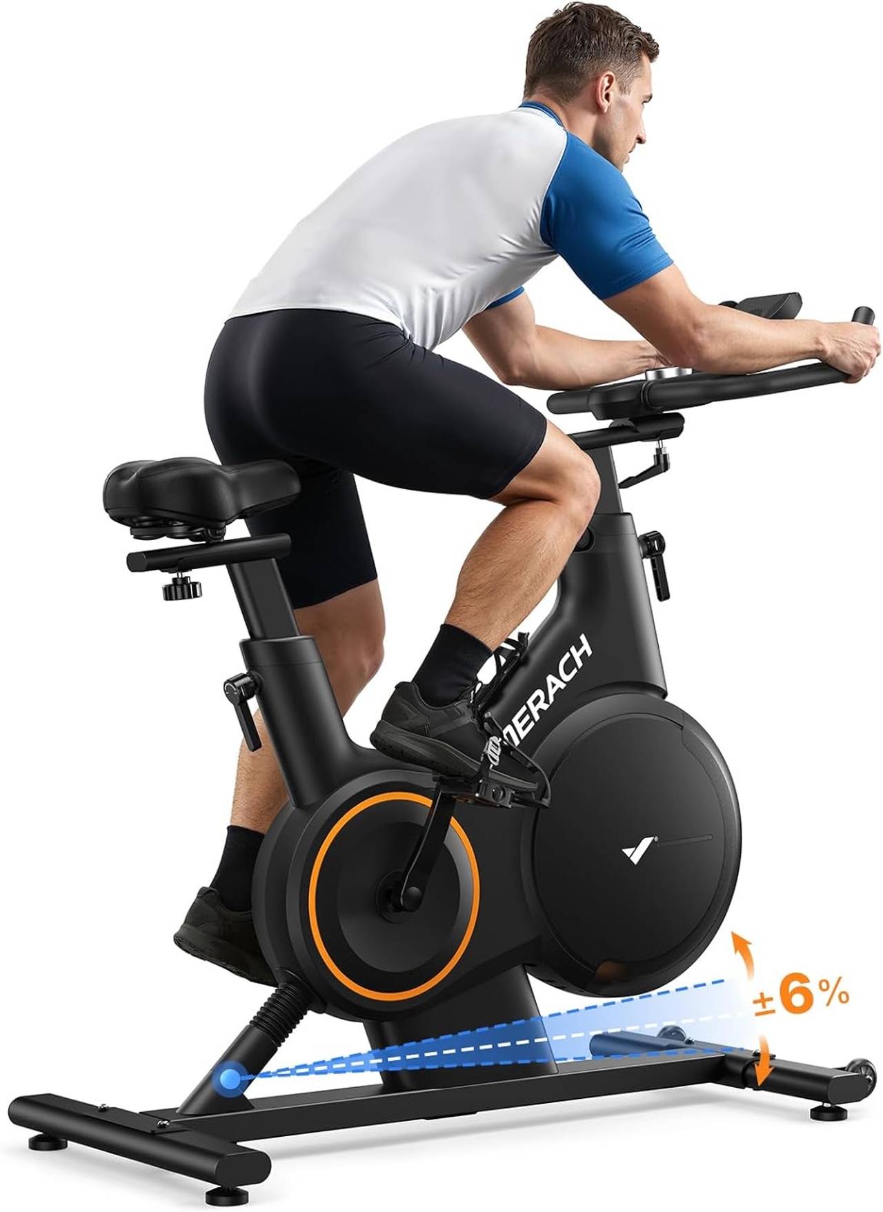 Merach Exercise Bike with Incline & Decline