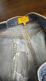 What Goes Around Comes Around Levi's 501 Custom Vintage Studded Denim Short L - Image 4