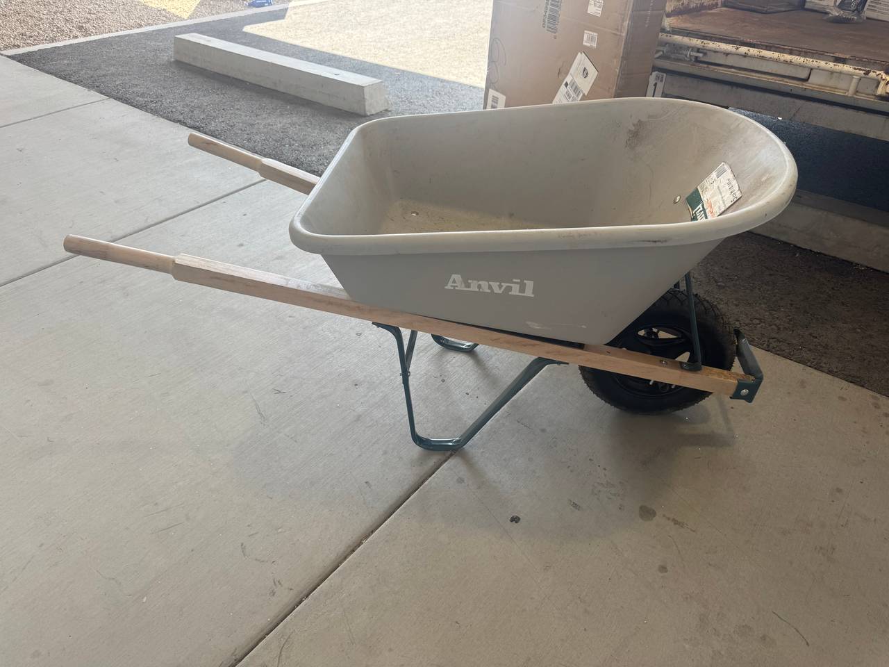Anvil 5 cu ft. Poly Wheelbarrow