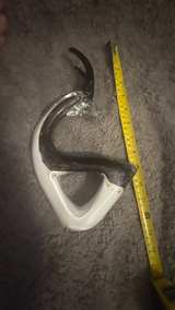 Murano Style Art Glass Abstract Sculpture w/ Gold Flecks Mid Century Modern - Image 3