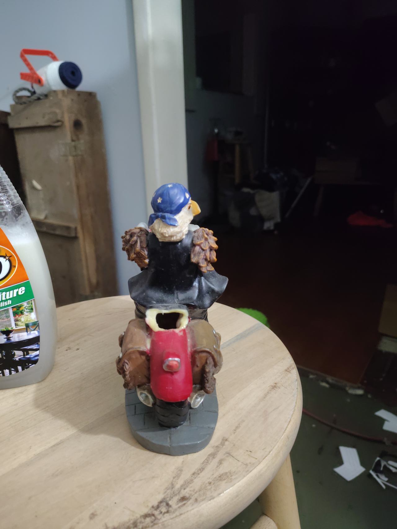 Patriotic Eagle Biker Figurine