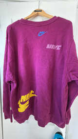 Nike Purple Crewneck Sweatshirt XXL  - Image 5