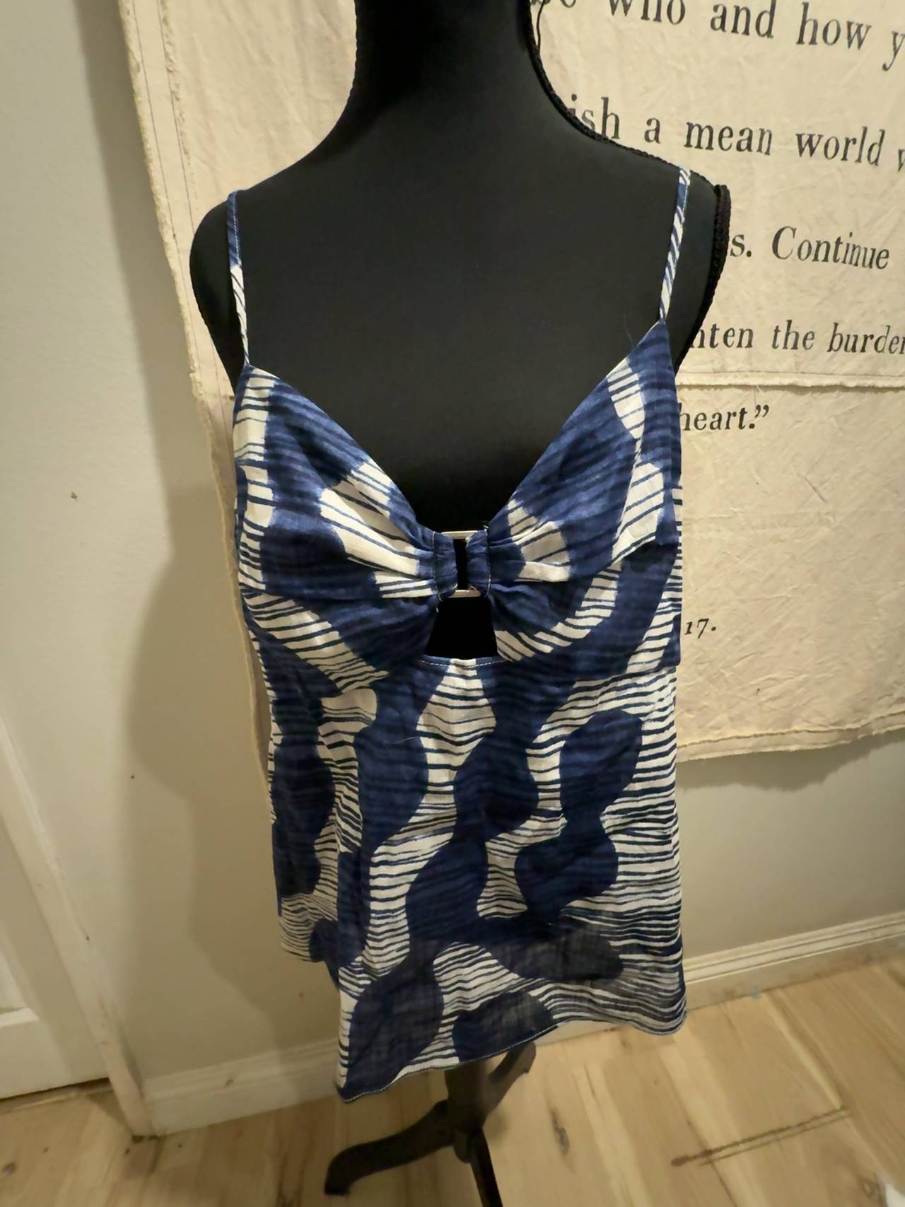 Banana Republic Bandeau style  Blue Print tank: 14