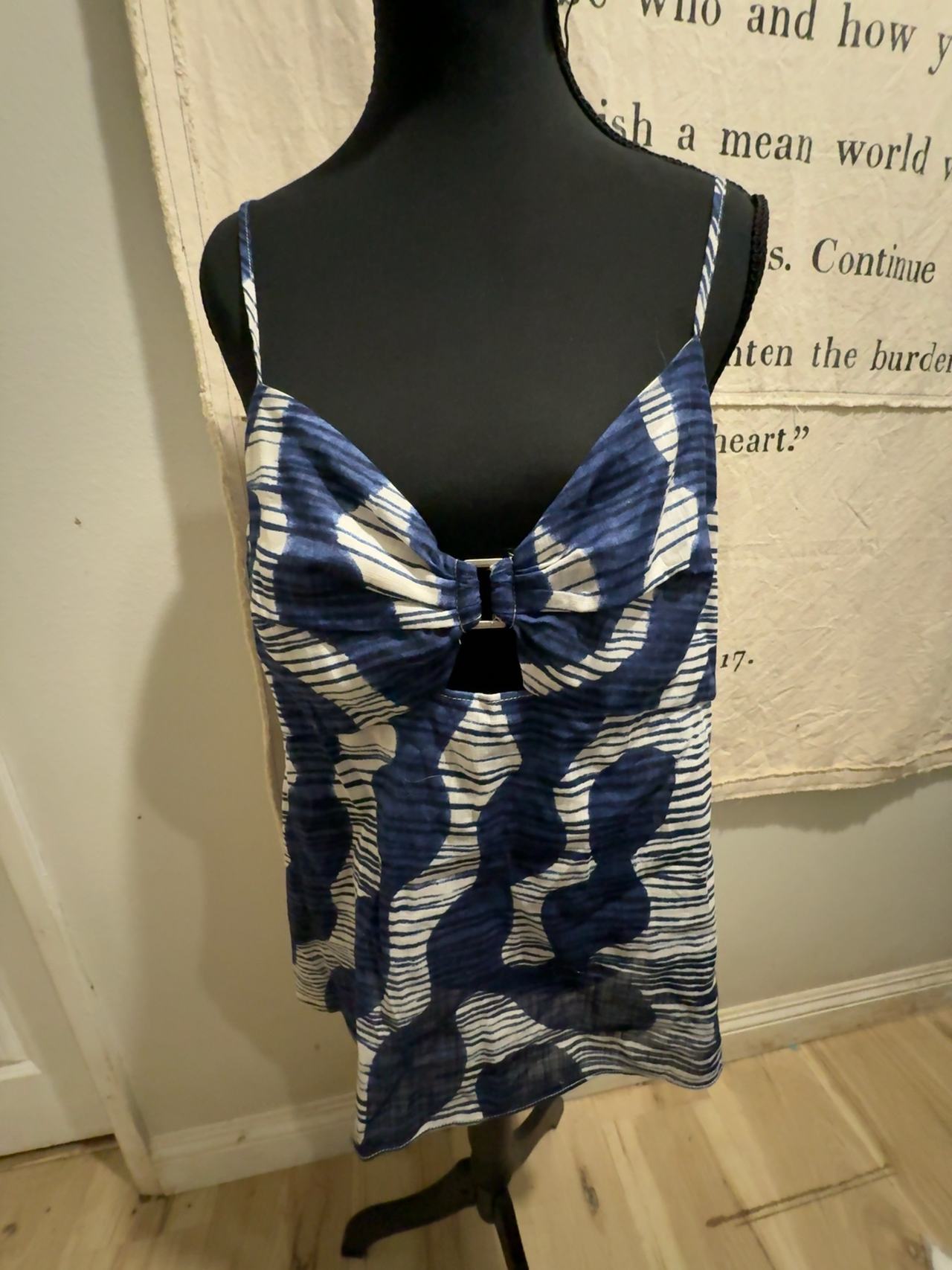 Banana Republic Bandeau style  Blue Print tank: 14