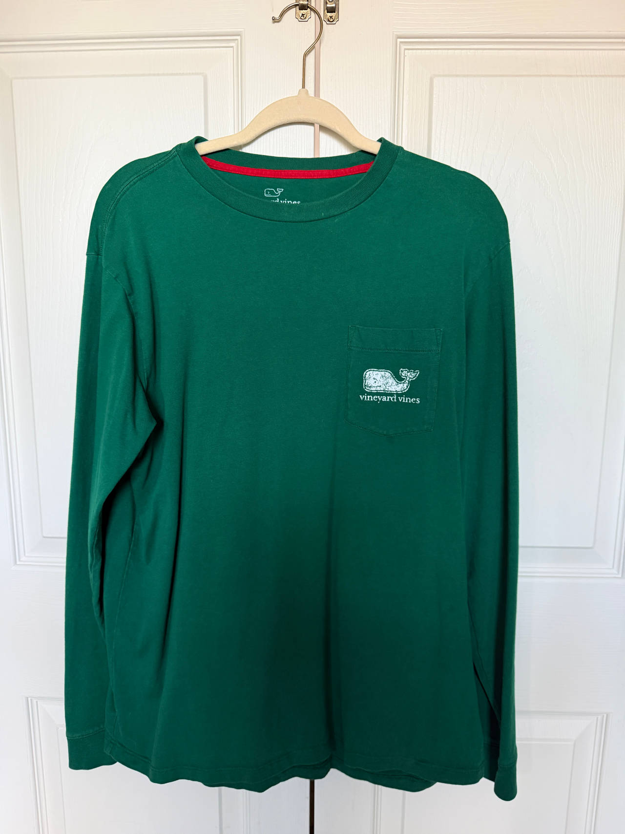 Vineyard Vines Men's Long-Sleeve Whale Pocket T-Shirt Medium