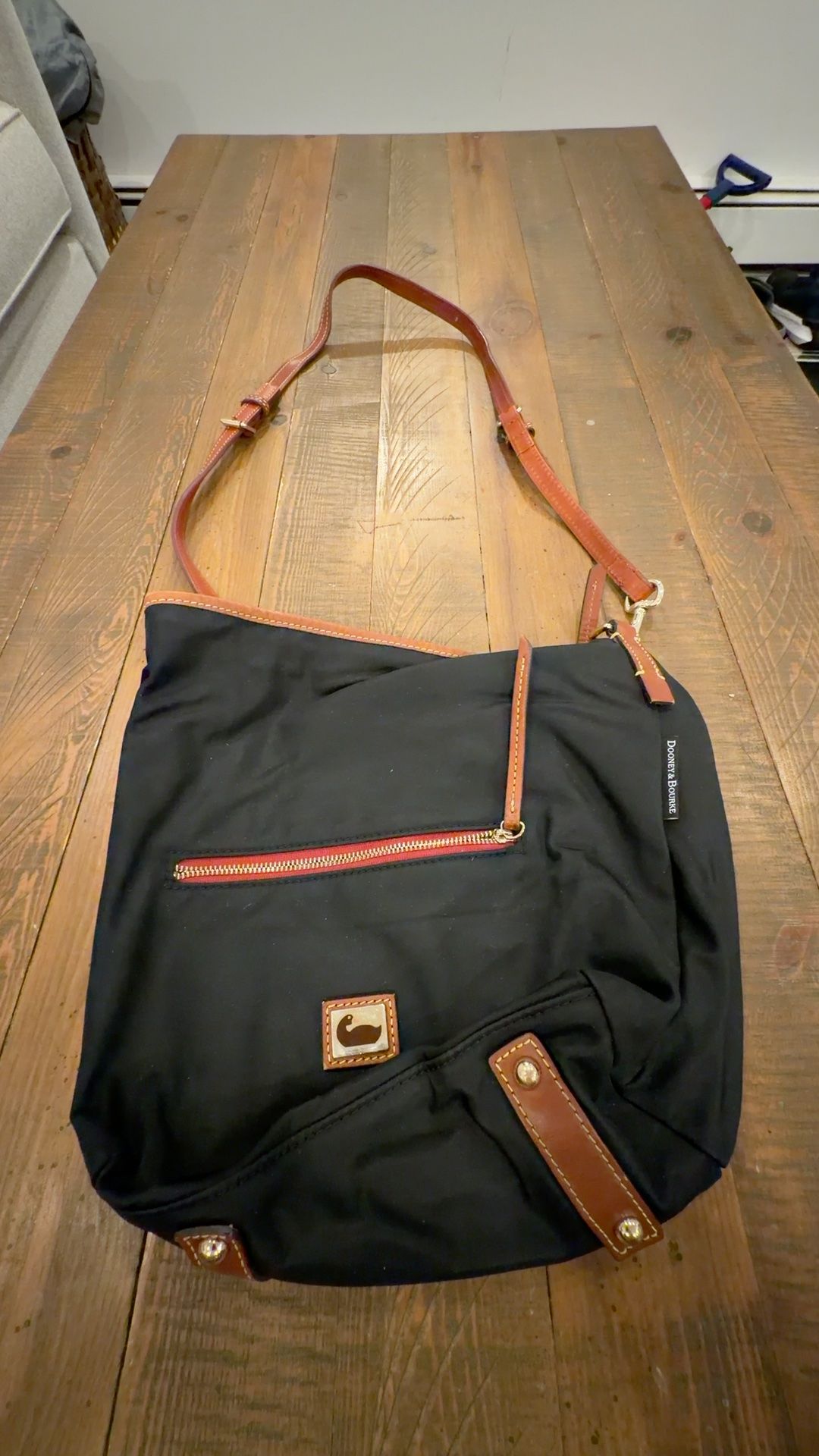 Dooney & Bourke Wayfarer Nylon Hobo Shoulder Bag Black