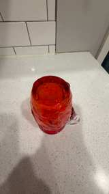 Kanawha Amberina Bark Glass Pitcher - Image 4