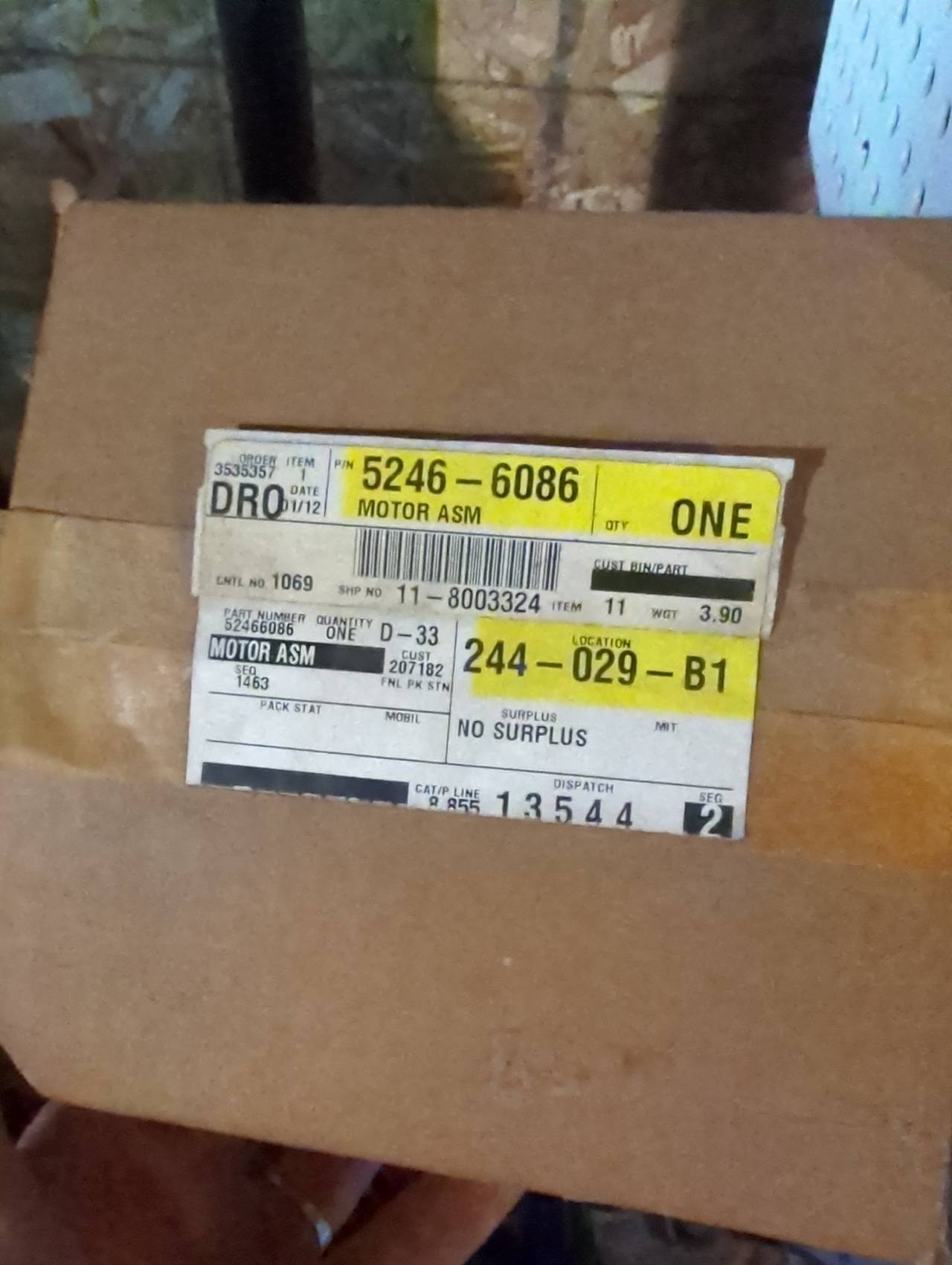 GM 5246-6086 Motor Assembly