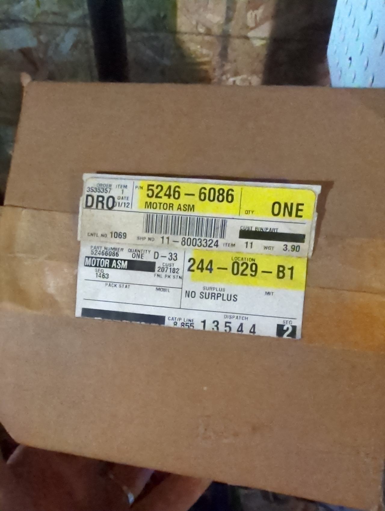 GM 5246-6086 Motor Assembly