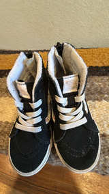 Vans Sk8-Hi Zip Toddler Black Floral : size 7 - Image 3