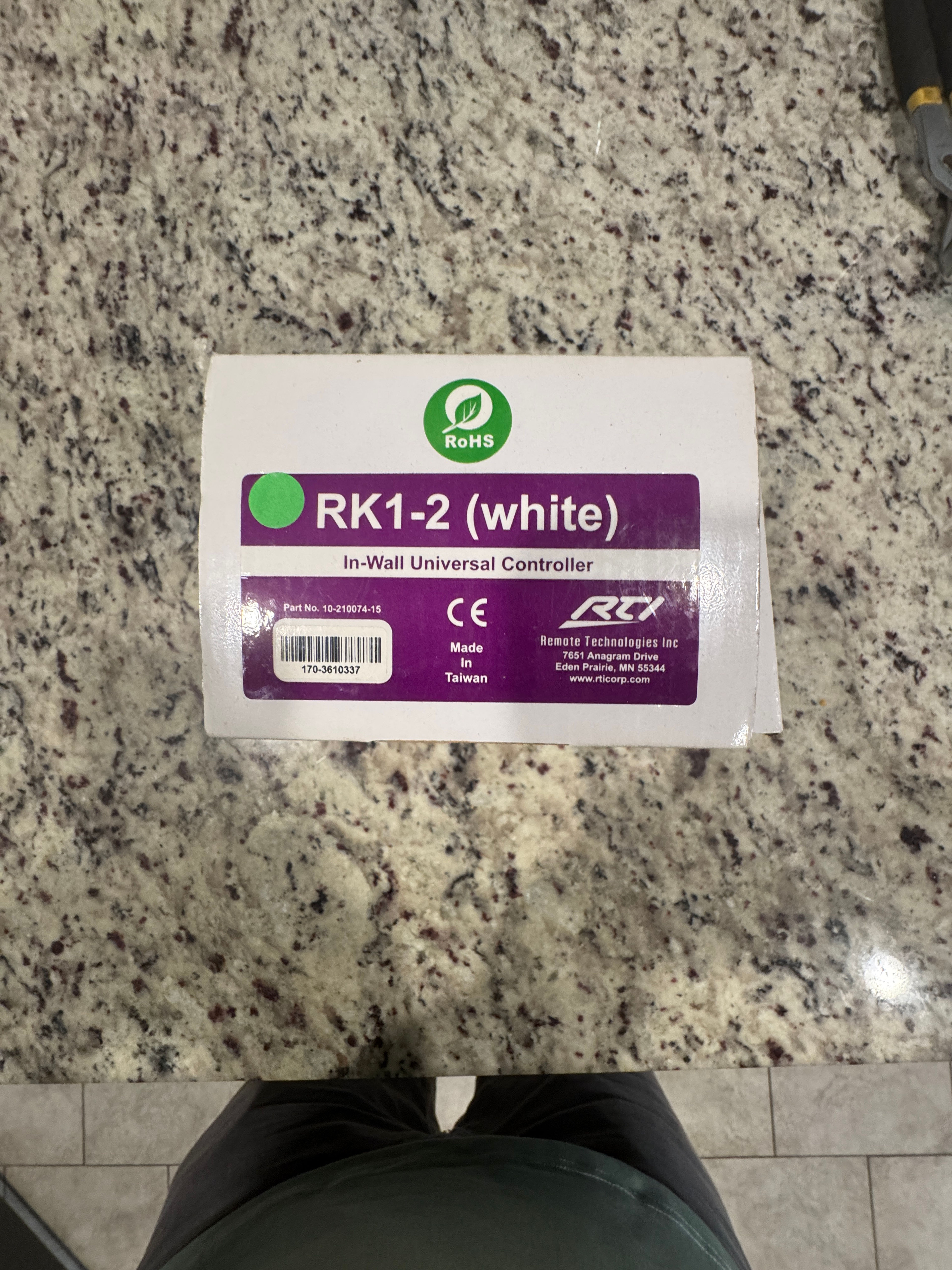 RTI RK1-2 In-Wall Universal Controller
