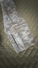 Lululemon Rulu Run Long Sleeve Grey White Jacquard - Image 4